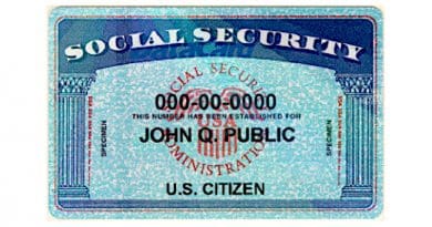 Social Security Card Number