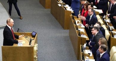 Russia's President Vladimir Putin speaks to Plenary session of the State Duma on amendments to the Russian Federation Constitution. Photo: TASS, Kremlin.ru