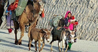 Nomadic Kuchi people migrate through the Panjshir Valley in Afghanistan. Photo Credit: Tech. Sgt. John Cumper, U.S. Air Force
