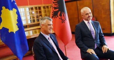 The President of the Republic of Kosovo Hashim Thaçi and Albanian Prime Minister Edi Rama. Photo Credit: President of the Republic of Kosovo