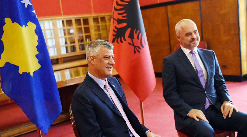 The President of the Republic of Kosovo Hashim Thaçi and Albanian Prime Minister Edi Rama. Photo Credit: President of the Republic of Kosovo