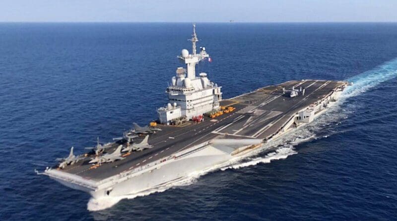 File photo of France's Charles De Gaulle nuclear-powered aircraft carrier. Photo Credit: U.S. Marine Corps photo by Maj. Joshua Smith