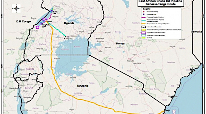 East African Crude Oil Pipeline (EACOP). Image Credit: BackTrack