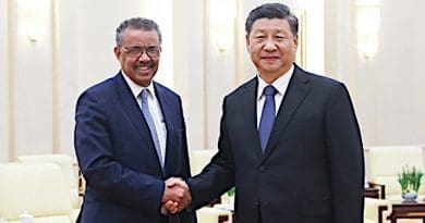 China's President Xi Jinping (right) with WHO's Director-General Tedros Adhanom Ghebreyesus. Photo Credit: China government