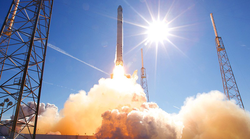 Rocket Launch Spacex Lift-Off Launch Flames