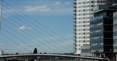 BBC Salford Quays Docklands Manchester Media City Uk