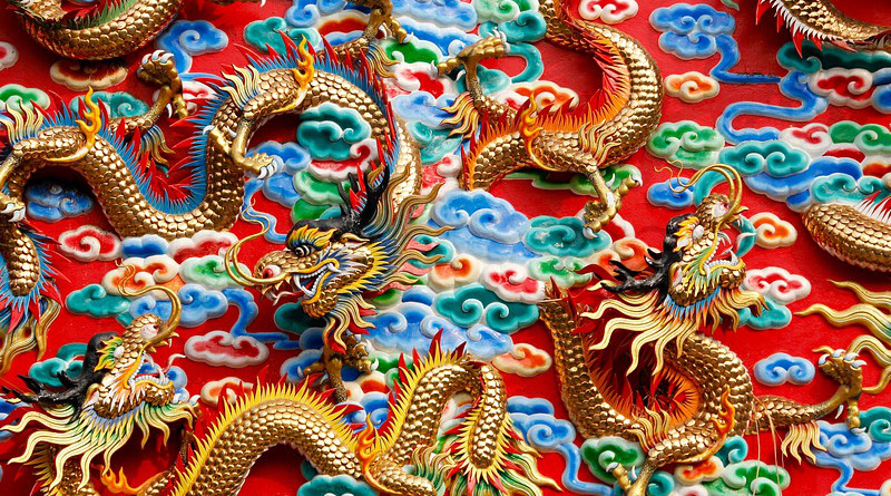 Dragons China Thailand Ornament Architecture