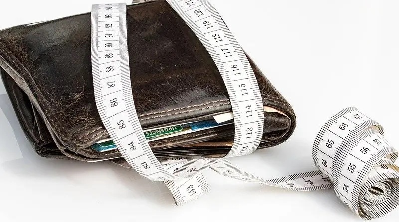Debt Wallet Tape Measure Economical Levy Save Tighten