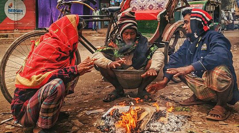 Winter Morning Life Style Poor People Bangladesh