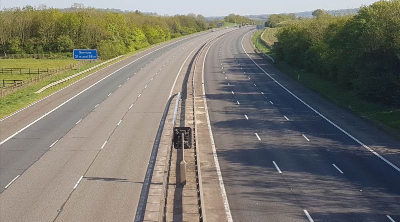 The M40 at rush hour during covid-19 Credit: University of Warwick