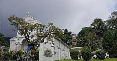The Immaculate Conception Cathedral in Port Victoria on the island of Mahé, episcopal see of Roman Catholic Diocese of the Seychelles. Photo Credit: Svetlozar Filev, Wikimedia Commons