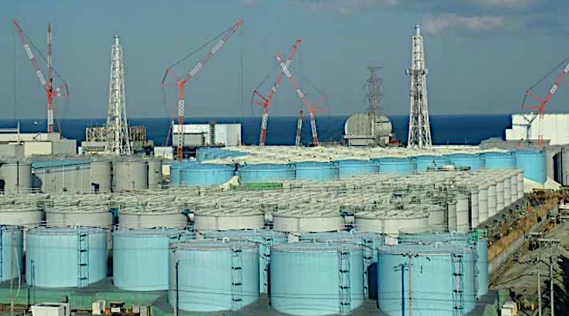 Tanks of treated water at the Fukushima Daiichi site (Image: Tokyo Electric Power Company)