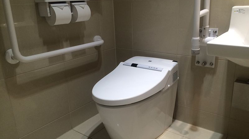 A typical washlet in Japan. Photo Credit: 浪速丹治, Wikipedia Commons
