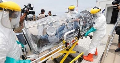 Extreme biosafety measures are being adopted worldwide to protect health workers assisting patients with coronavirus. Copyright: Ministry of Health (Minsa), Peru / Flickr