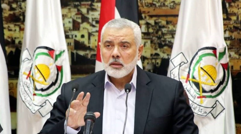 Hamas' Ismail Haniyeh. Photo Credit: Tasnim News Agency