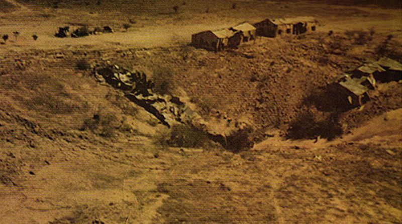 Shakti-I bomb crater on May 11, 1998 from Pokhran nuclear test. Photo Credit: Ministry of Defence (GODL-India)