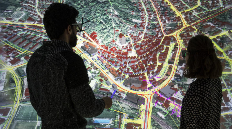 HLRS researchers have been using a combination of data and 3D modelling to develop a digital twins of the city of Herrenberg. CREDIT Fabian Dembski, HLRS.