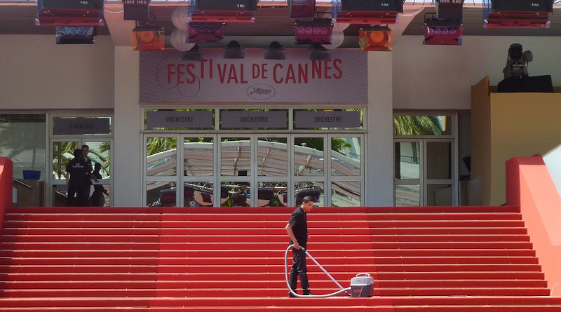 France Film Festival Cleaning Stairs Cleanliness Man Person Cannes