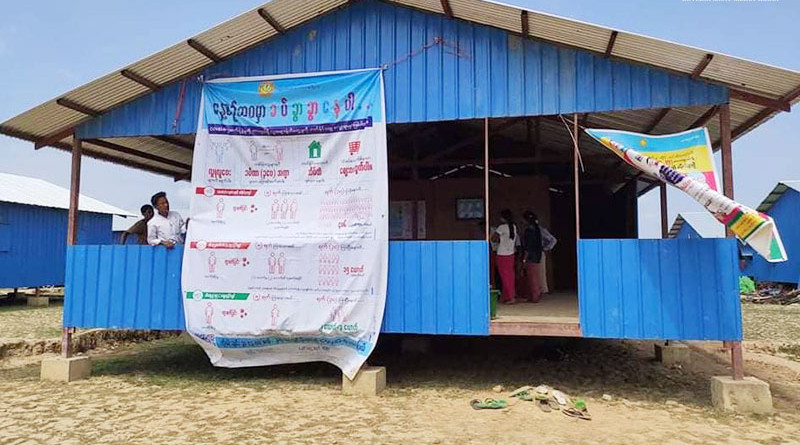 Myaung Nar IDP camp in northern Arakan State’s Buthidaung Township in Myanmar. Photo Credit: DMG