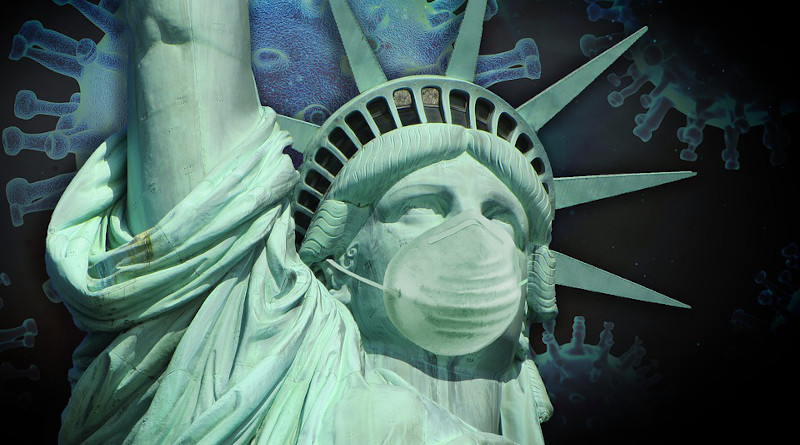 Coronavirus Covid-19 Virus America Statue Of Liberty Corona Pandemic
