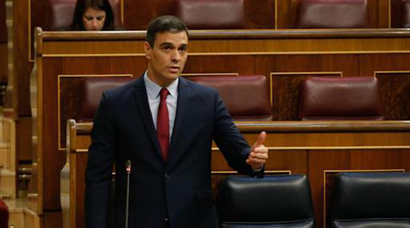 Spain's Prime Minister Pedro Sánchez speaking in Lower House of Congress. Photo Credit: Congreso de los Diputados