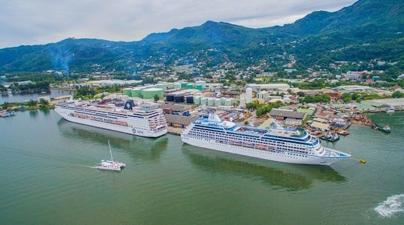 Cruise ships in Seychelles. Photo Credit: Seychelles Ports Authority