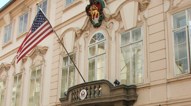 Embassy of United States in Prague, Czech Republic. Photo Credit: I, Krokodyl, Wikipedia Commons.
