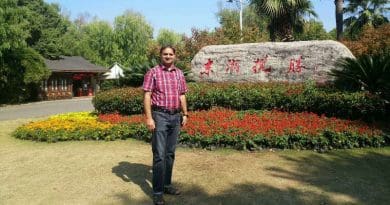 Dr. Abdul Latif in Wuhan, China. Photo Credit: Author