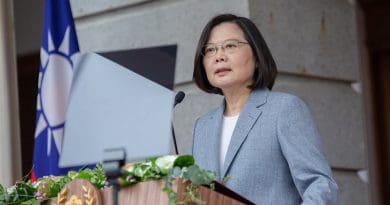 Taiwan's President Tsai Ing-wen delivers inaugural address. Photo Credit: Taiwan President's Office