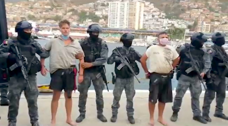 SEBIN agents displaying captured former US Green Berets in Venezuela. Photo Credit: Prensa Presidencial - Government of Venezuela