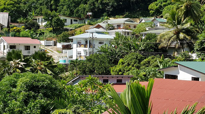 A neighborhood in Seychelles. Photo Credit: Betymie Bonnelame, Seychelles News Agency