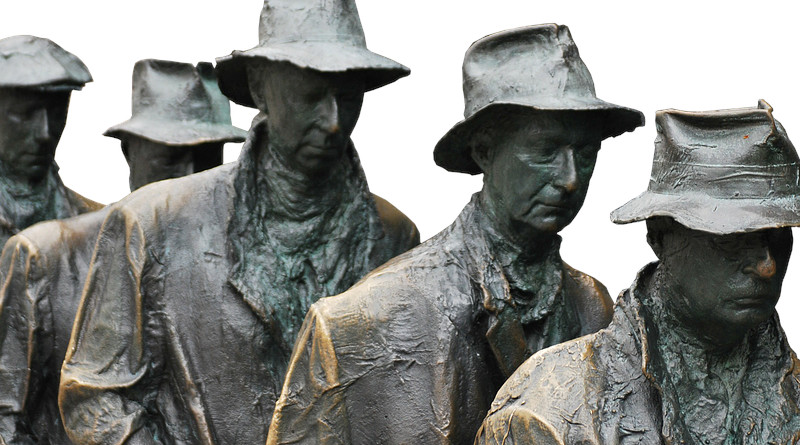 Sculpture Art Artwork Breadline Depression 1930