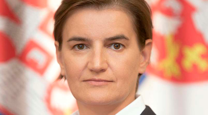 Serbia's Prime Minister Ana Brnabic. Photo Credit: The Government of the Republic of Serbia website