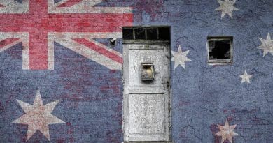 Australia Flag Wall Brick Vintage National Nation