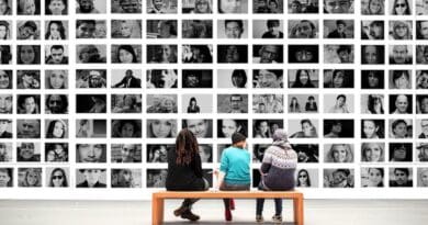 Globalization Human Observer Exhibition Photomontage Faces