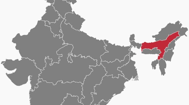 Location of Assam in India. Credit: Wikipedia Commons
