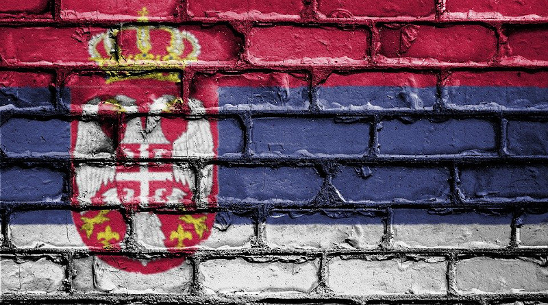 Serbia Flag Banner Nation Emblem Country National