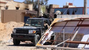 Soldiers allied to the internationally-backed Government of National Accord returning from the front lines in Tripoli, April 2019. Photo Credit: VOA/H. Murdock