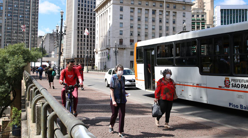 Street scene in Sao Paulo, Brazil. Photo Credit: Rovena Rosa, Agencia Brasil (ABr)