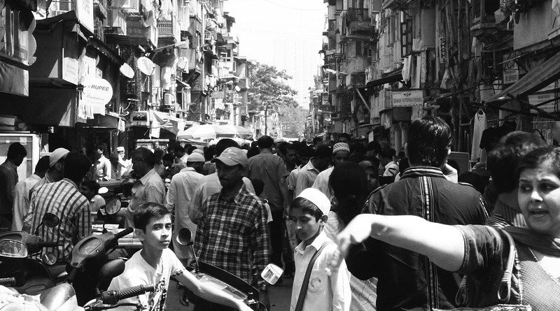 Crowd Crowded Street People Mumbai City India