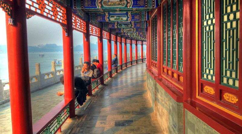 China Corridor Beihai Temple Forbidden Palace Beijing