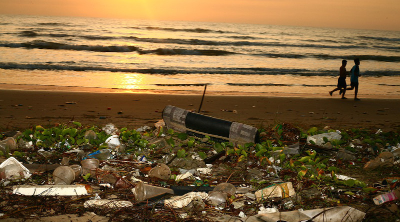 Plastic Ocean Trash Beach Pollution Conservation Sunrise