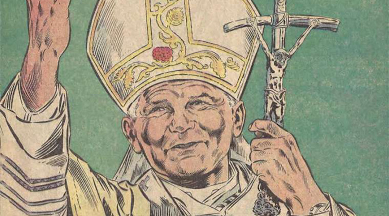 Pope John Paul II. Credit: Marvel.