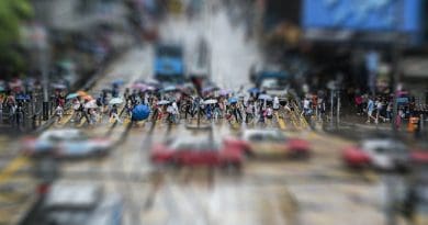 Crowd Hong Kong Human Big City China Urban
