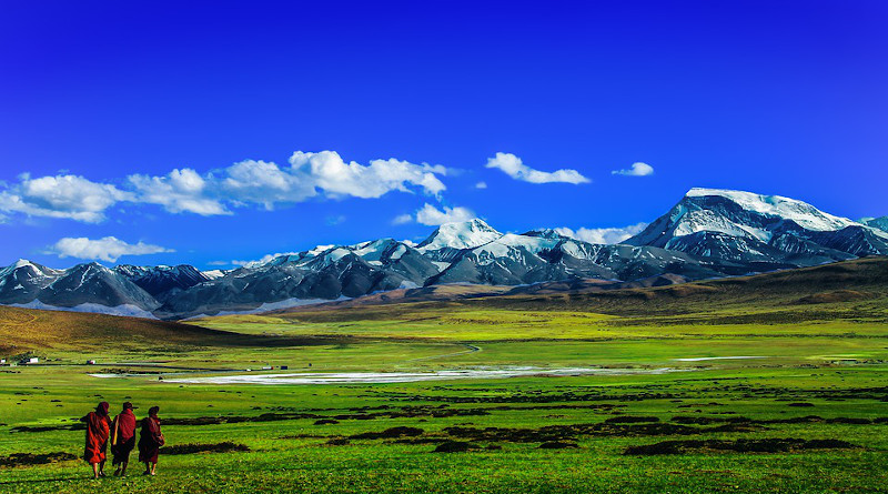 Theravada Buddhism Monks At Tibet Tibet