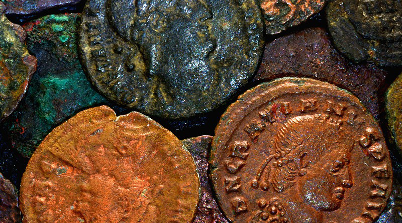 Coins Ancient Roman Money Old Copper Bronze