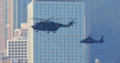 China Hongkong Helicopter Army Asian Hong Kong Victoria