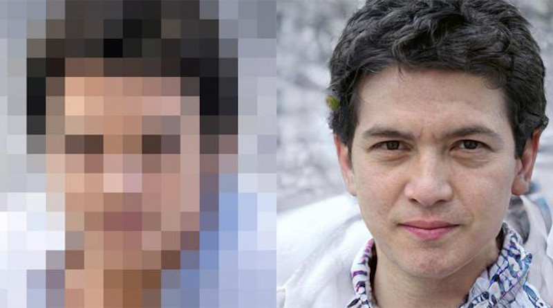 Facial features like eyes and lips are barely distinguishable in the blurry photo on the left. Enlarged more than 60 times (right) it's a different story -- thanks to artificial intelligence. CREDIT: Rudin lab
