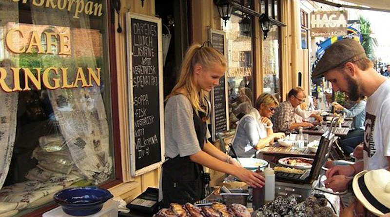 Restaurant Street Coffee Gothenburg Sweden Cafe Downtown