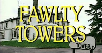 Title card of British TV series Fawlty Towers. Credit: Wikipedia Commons